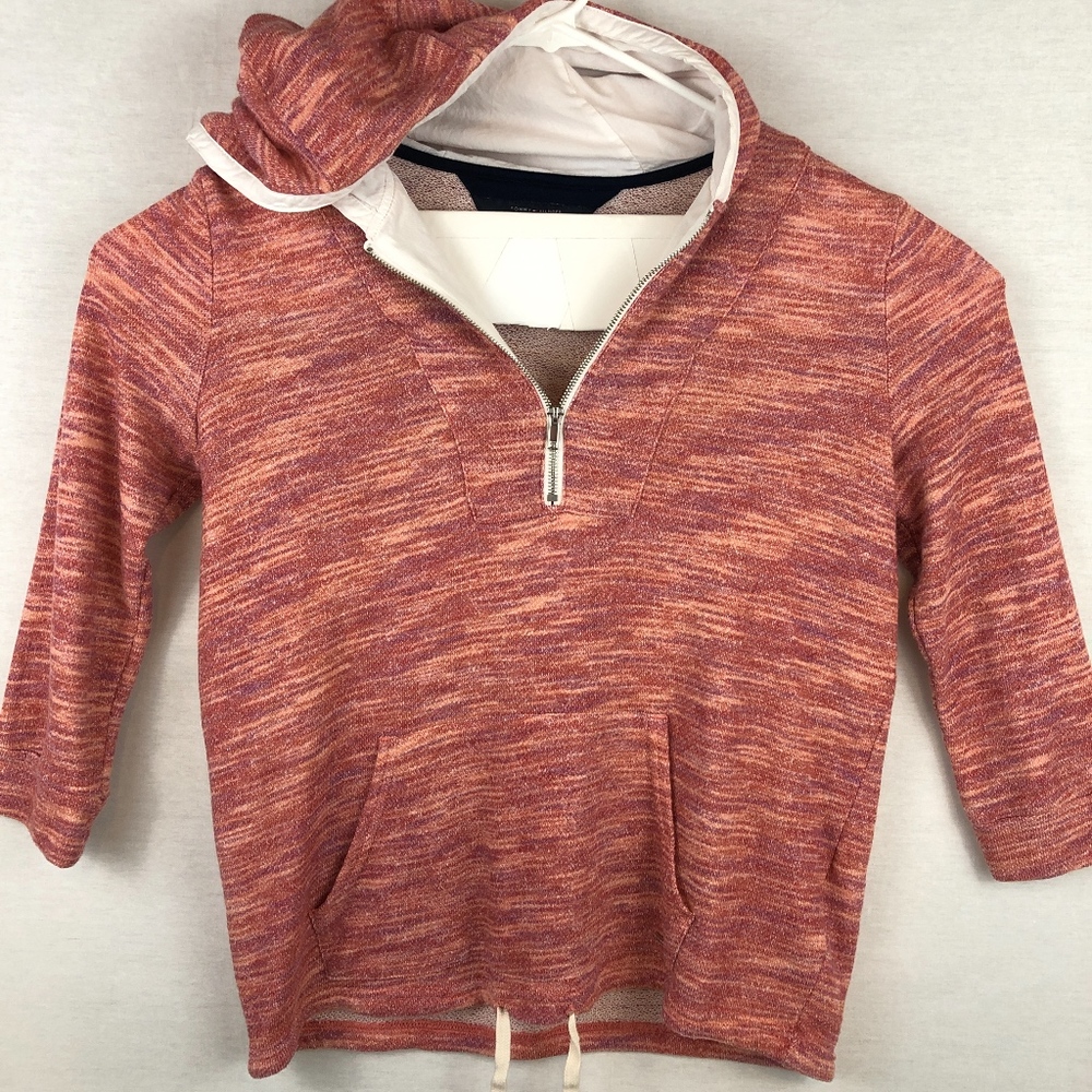 Women's TOMMY HILFIGER Quarter-Zip Hoodie -M
